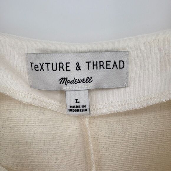 Madewell White Midi Dress with Black Buttons - Picture 10 of 11